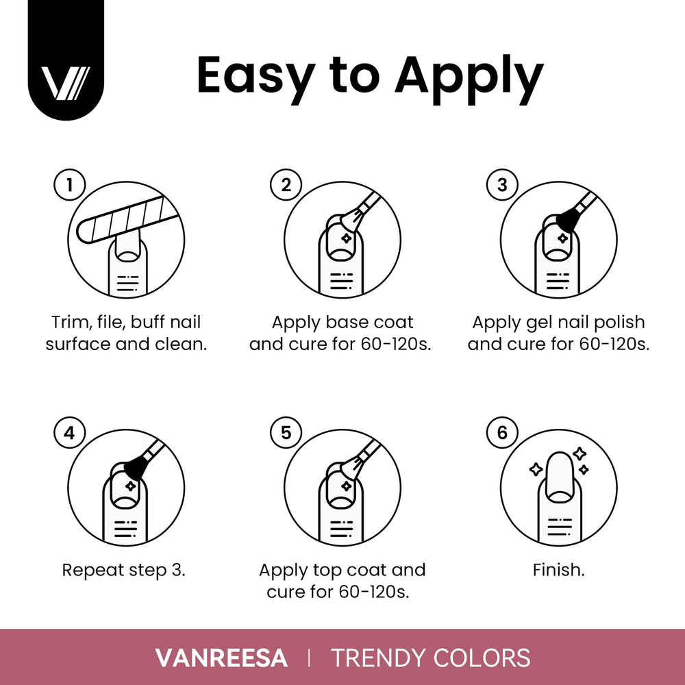 VANREESA color display boards to easily compare shade options.