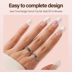 Vansiho 3-in-1 French gel tips enhance adhesion and wear.