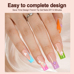 Vansiho pre French tips press on for quick manicures