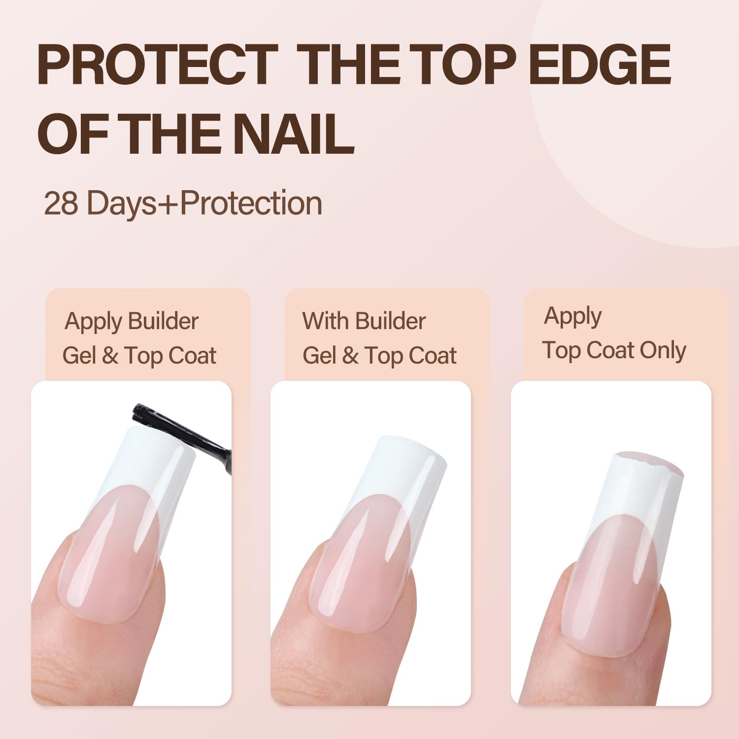 Vansiho soft gel material delivers flexible, natural-looking tips.