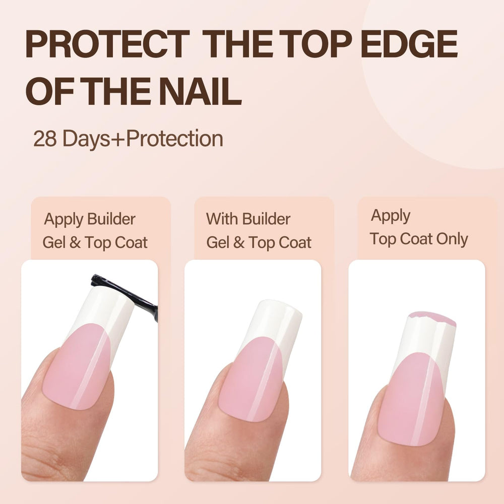 Vansiho soft gel nail tips in 15 sizes for a precise fit