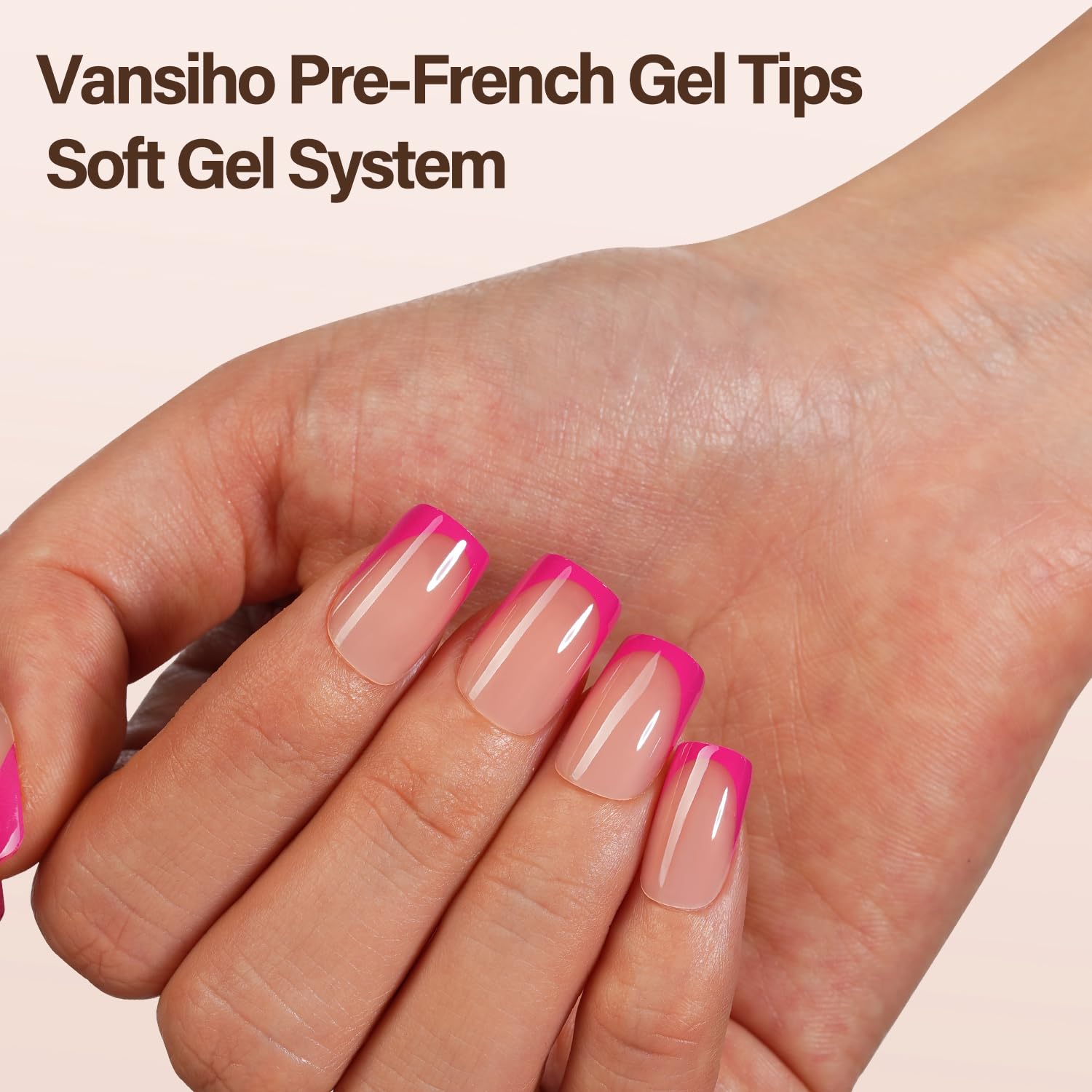 Vansiho soft gel tips feel comfortable and natural for daily wear