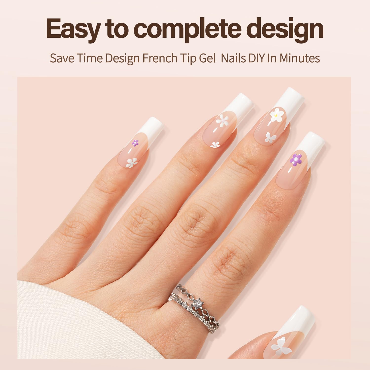 Vansiho soft gel tips providing comfortable, natural-looking curves during wear.