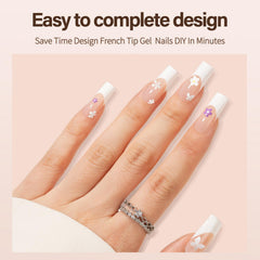 Vansiho soft gel tips providing comfortable, natural-looking curves during wear.
