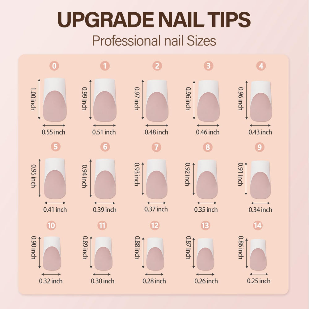 Vansiho super-fit French tips contour from cuticle to edge for flawless results.