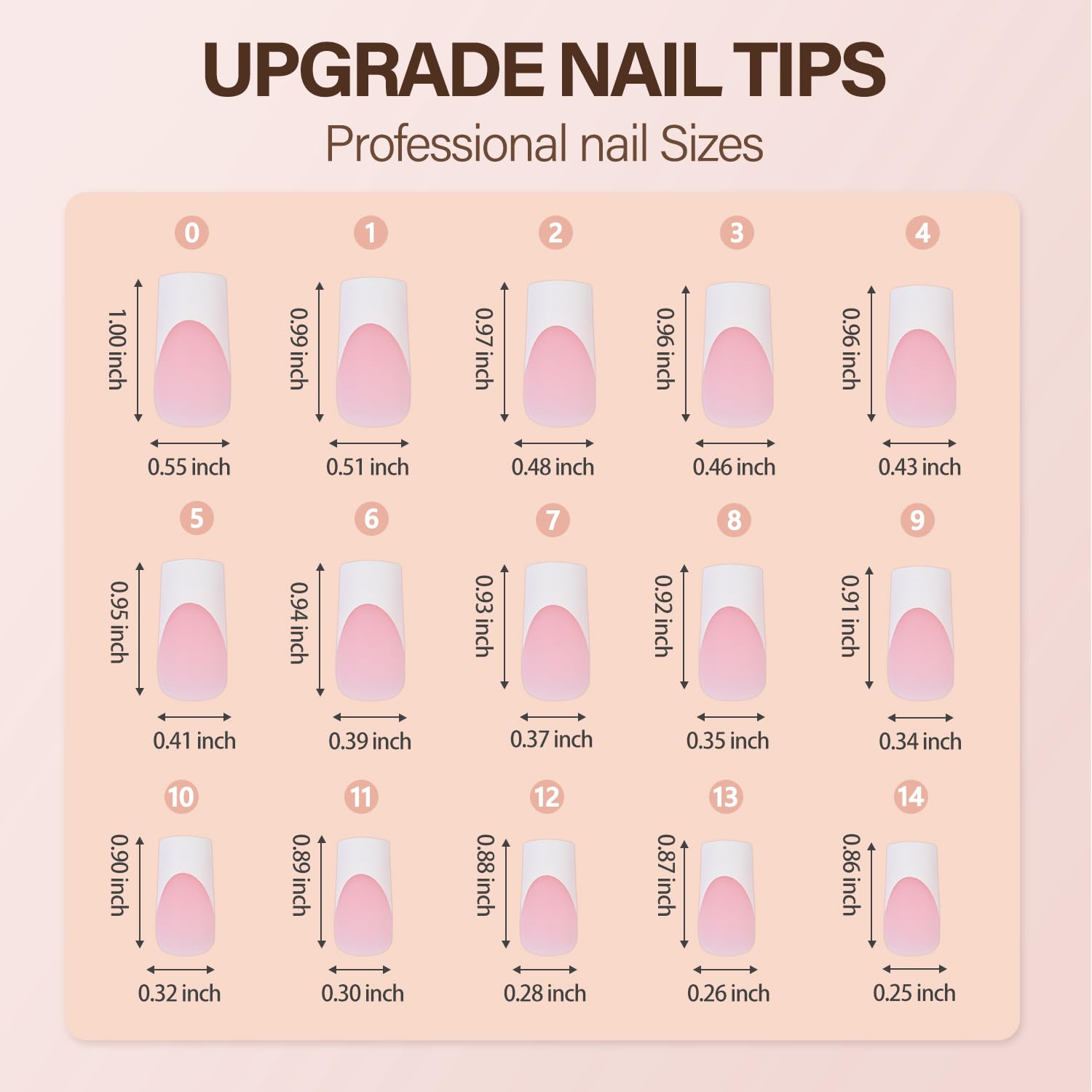 Vansiho super-fit French tip nails that last with proper glue application