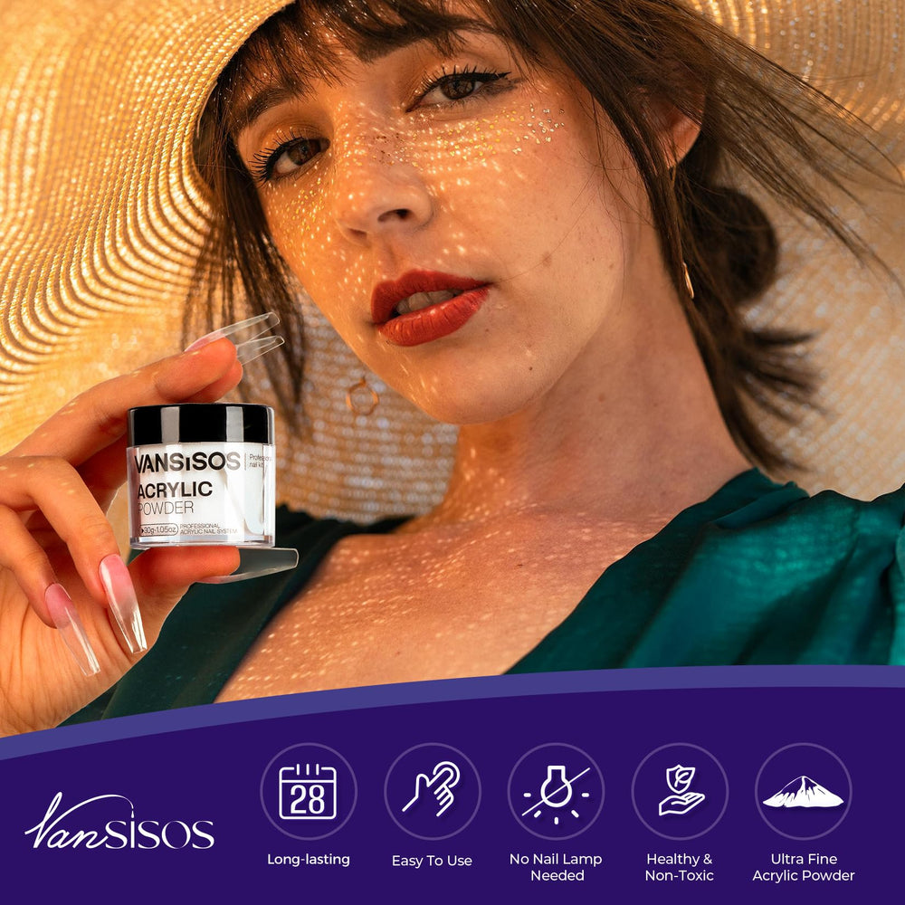 VANSISOS acrylic liquid bottle for smooth, even mixes.