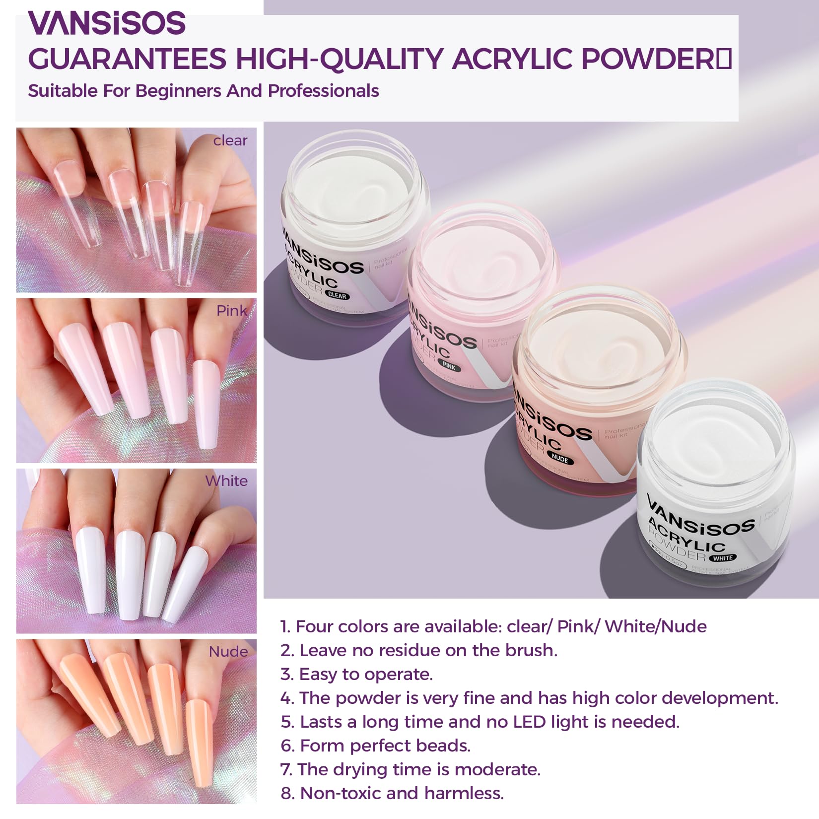 VANSISOS MMA-free acrylic liquid for clean bead formation