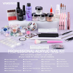 VANSISOS acrylic liquid close-up showing premium formula for smooth application