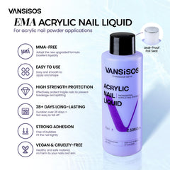 VANSISOS acrylic nail kit nail drill supports precise shaping for clean edges.