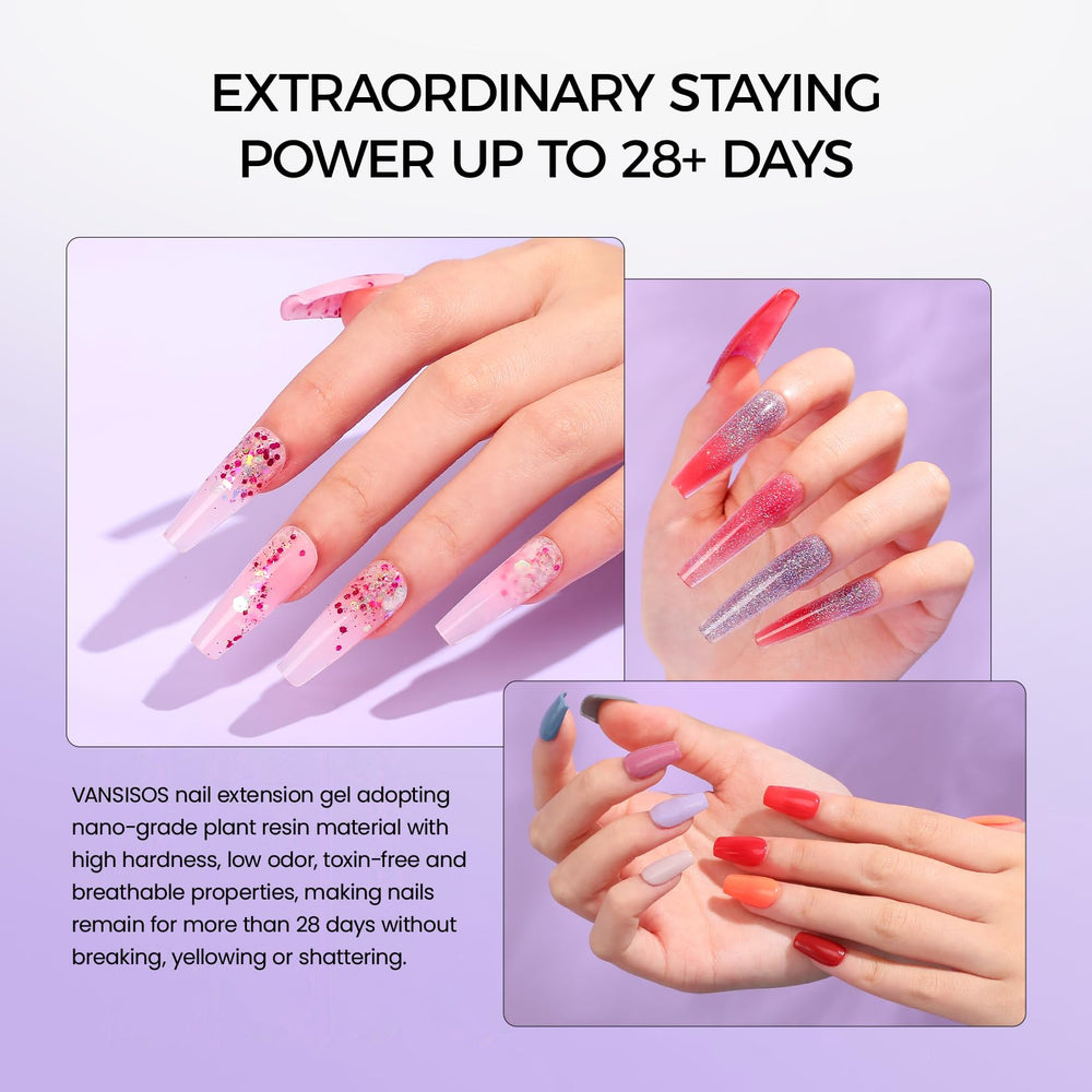 VANSISOS curved dual forms 60pc for precise nail shapes