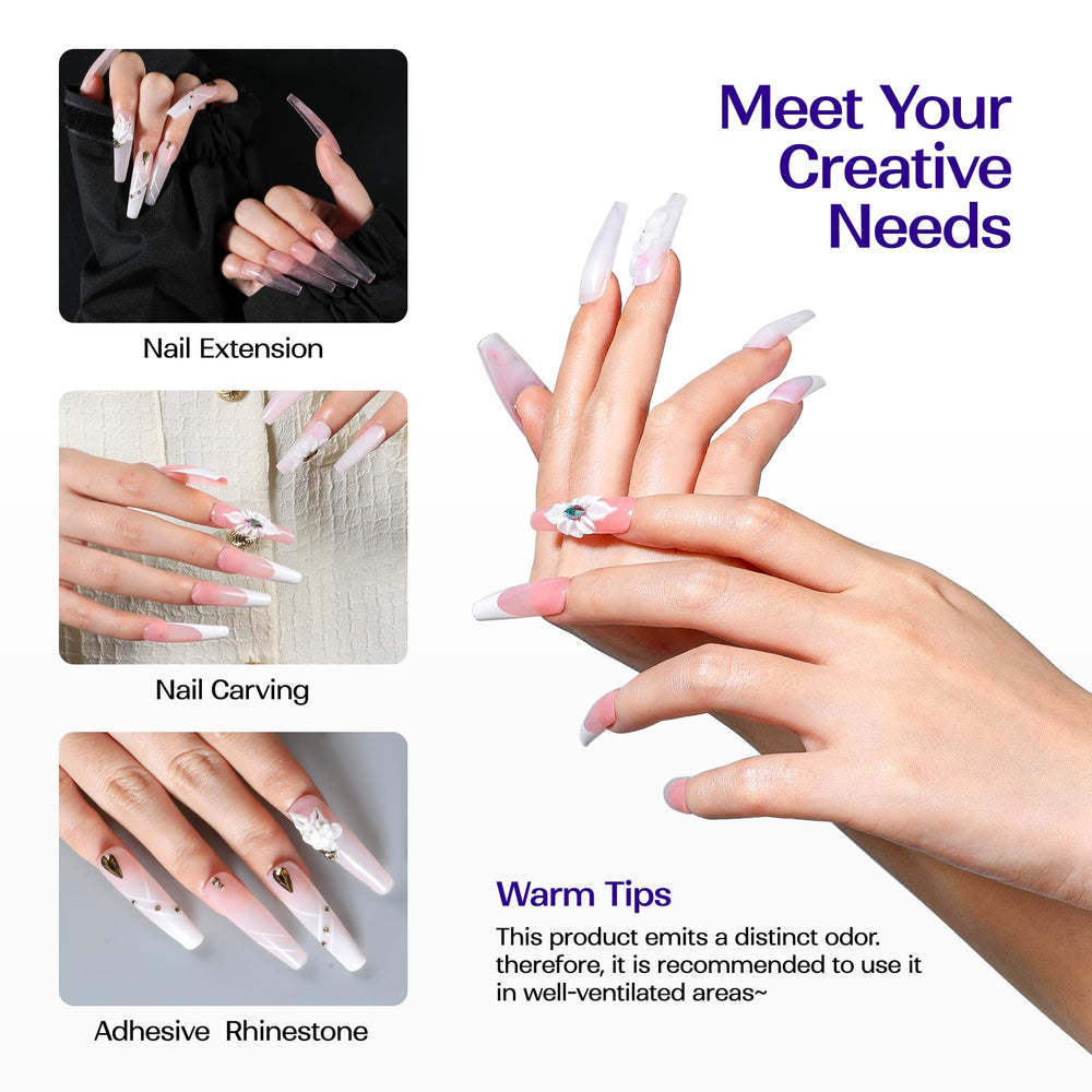 VANSISOS included nail brush supports bead control and shaping.