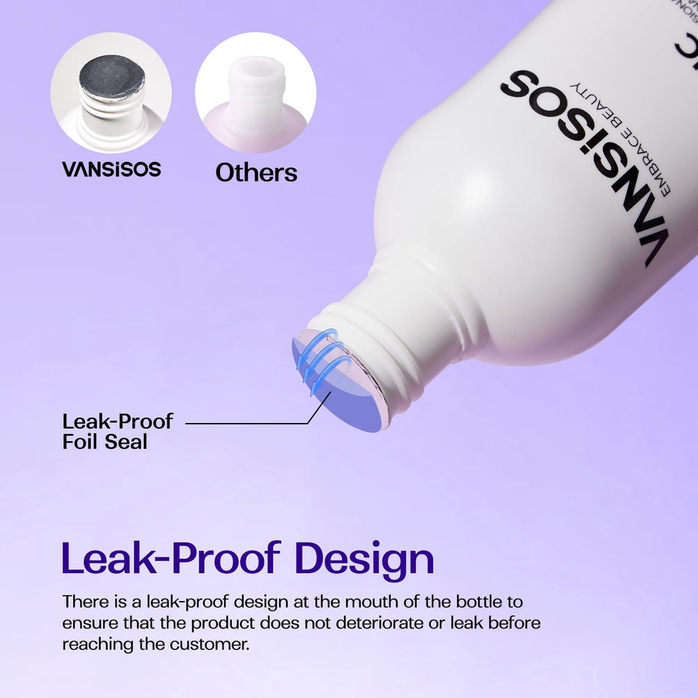 VANSISOS monomer liquid bottle on a clean workspace for French nails practice