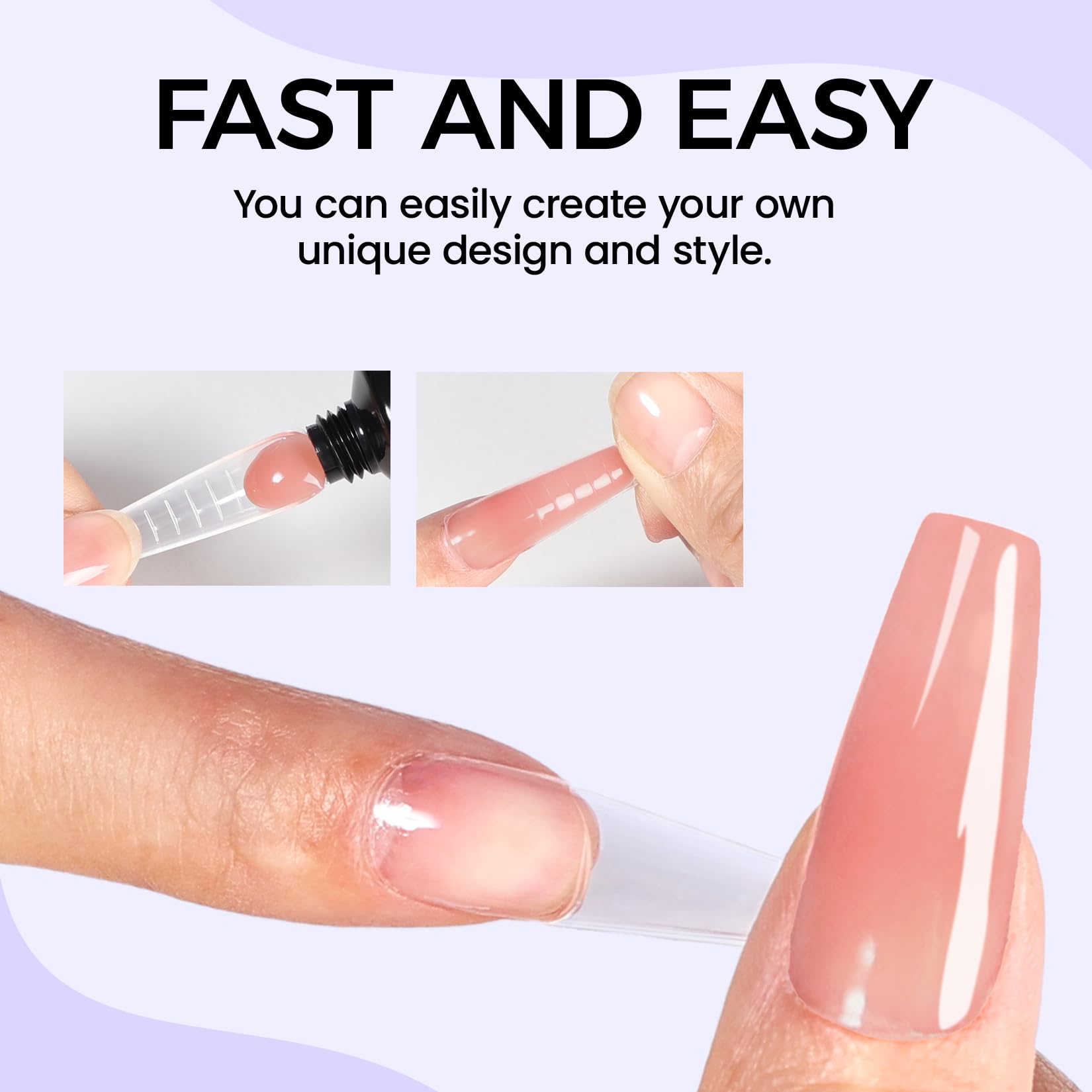 VANSISOS nail clip set helps secure extensions for even cures.