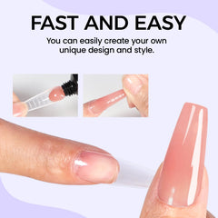 VANSISOS nail clip set helps secure extensions for even cures.