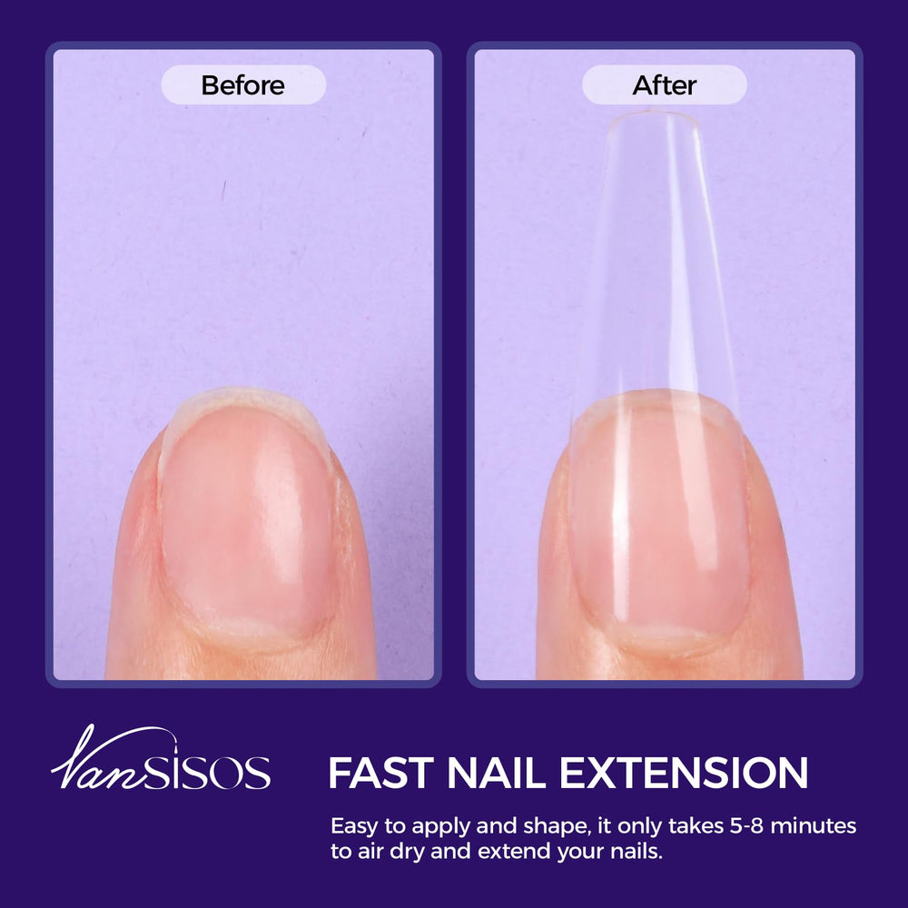 VANSISOS nail forms pack helps shape perfect tips.