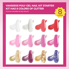 VANSISOS poly gel extensions for easy nail lengthening at home