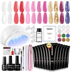 VANSISOS poly gel nail kit 12 colors for DIY nails