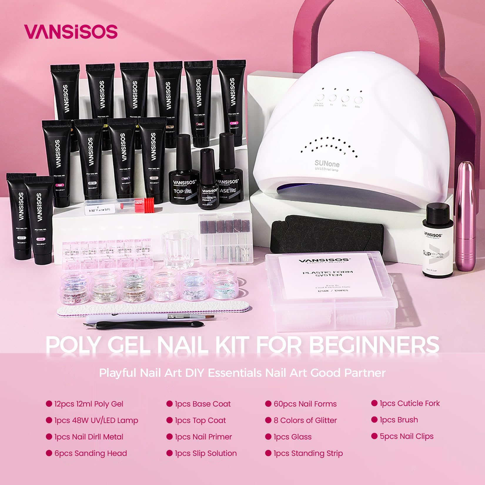 VANSISOS UV lamp for quick at-home gel nail curing