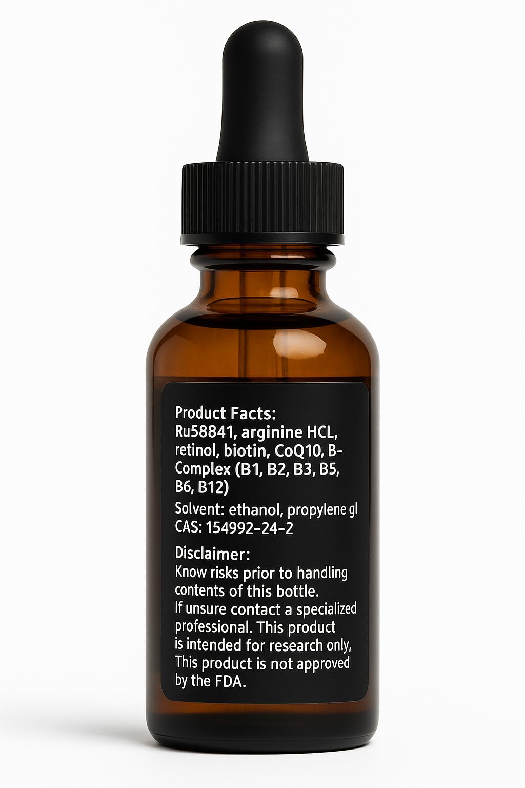 Vantanex RU58841 Plus bottle on bathroom shelf suggesting a consistent personal care routine.