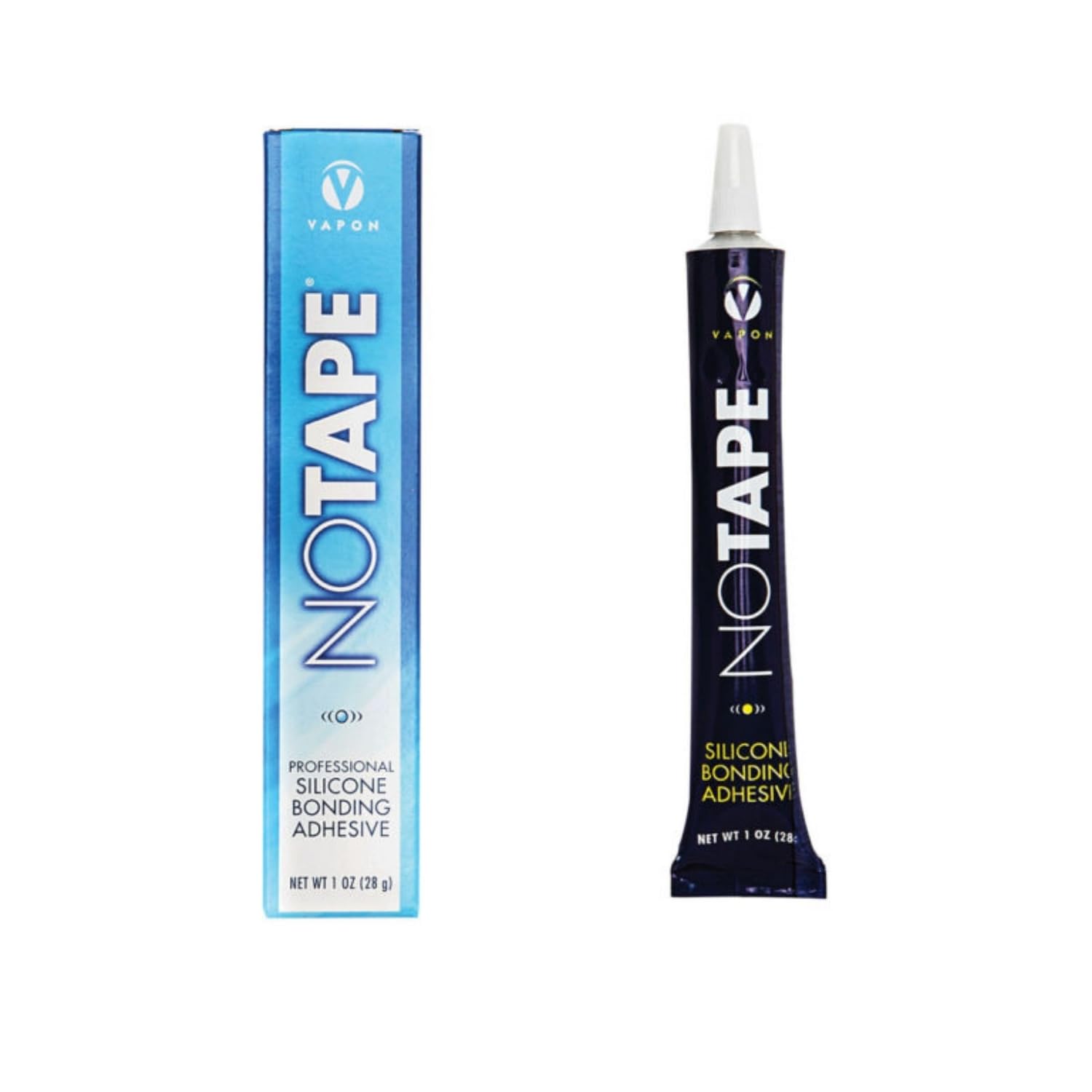 Vapon No Tape Liquid Adhesive 1oz bottle ready for lace bonding.