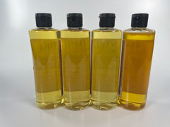 Varina Castile Soap lemongrass bottle on sink for everyday cleaning.