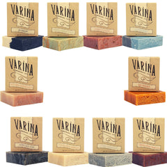 Varina Mens Variety Soap packshot highlighting natural ingredients for daily gentle cleansing