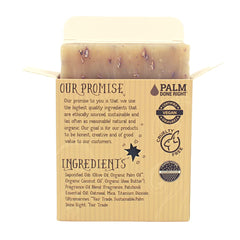 Varina soap lather forming on skin for daily cleansing.