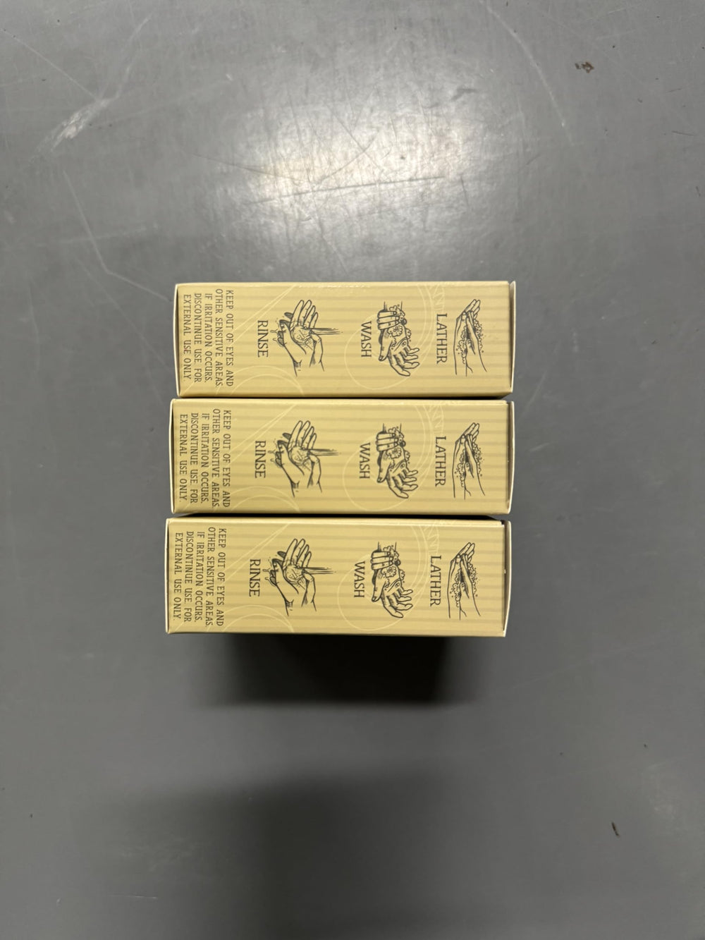 Varina 3-pack display highlights value for daily use on face and body.