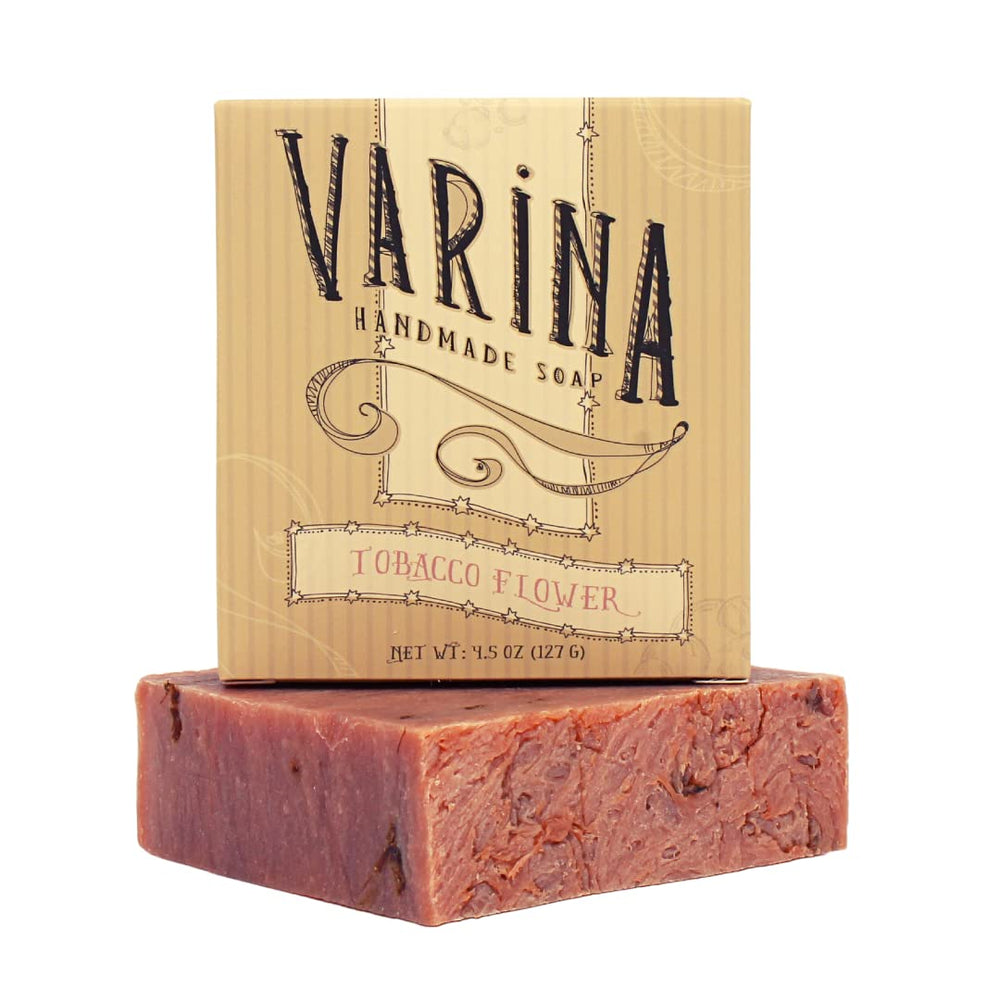 Varina handmade in USA image communicates artisanal care and clean ingredients.