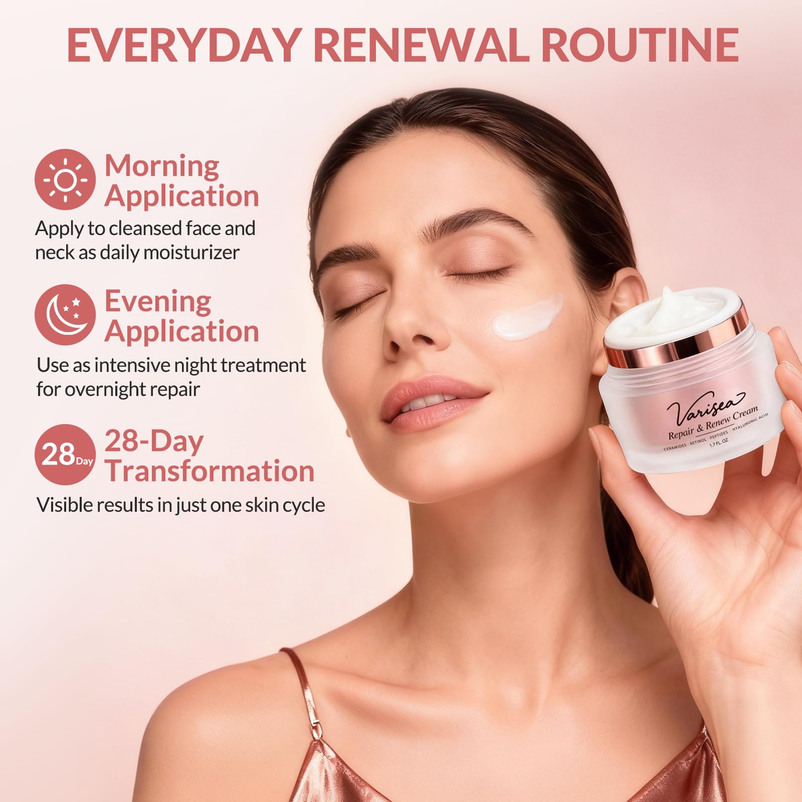 Varisea Fragrance-Free formula conveys sensitive-skin care without irritants.