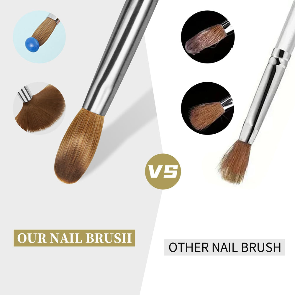 varnishea nail brush ideal for acrylic powder and gel art at home or studio