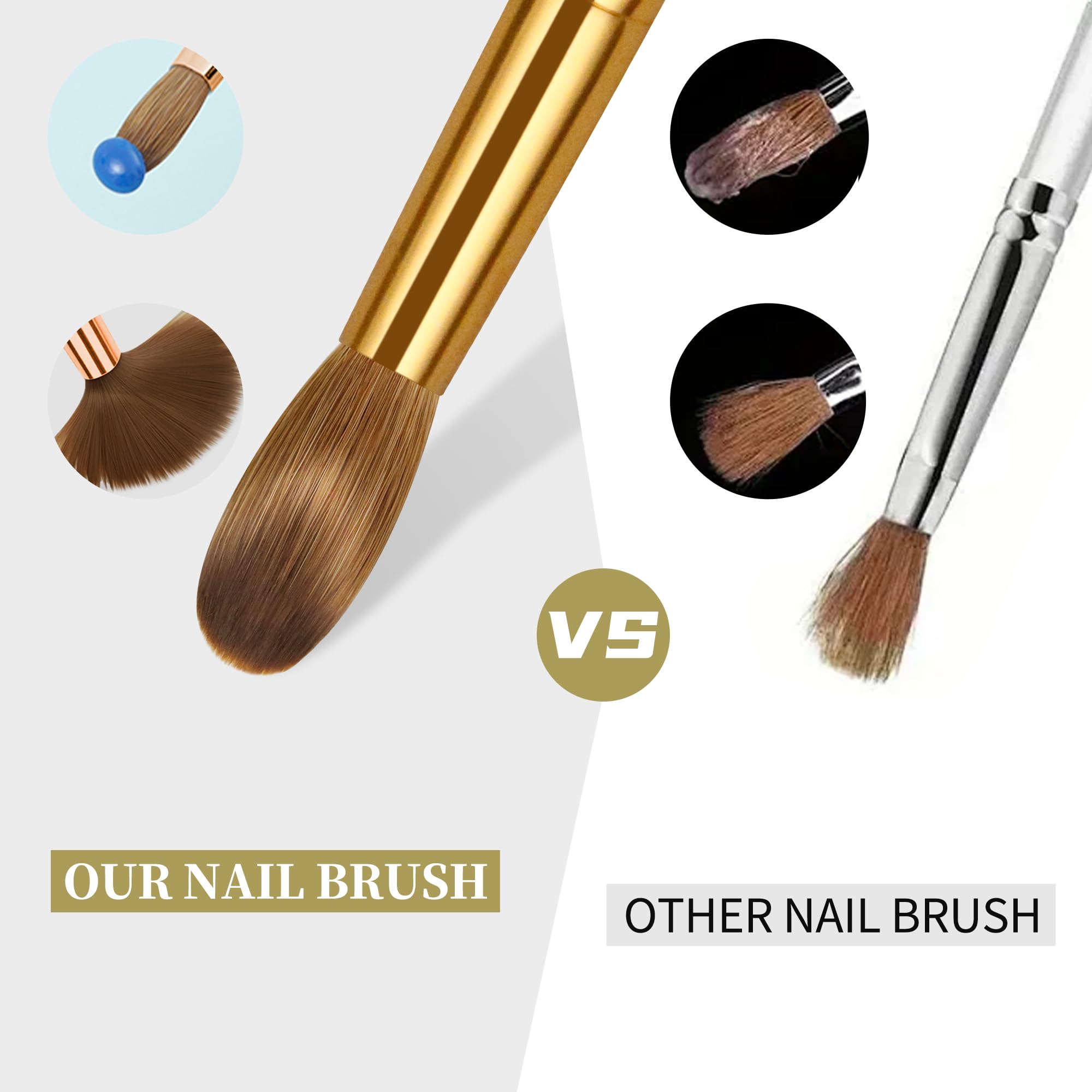 varnishea professional manicure brush in use for salon or home tips