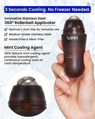 VAROL Ice Roll Serum cold rollerball delivers instant refreshing cooling