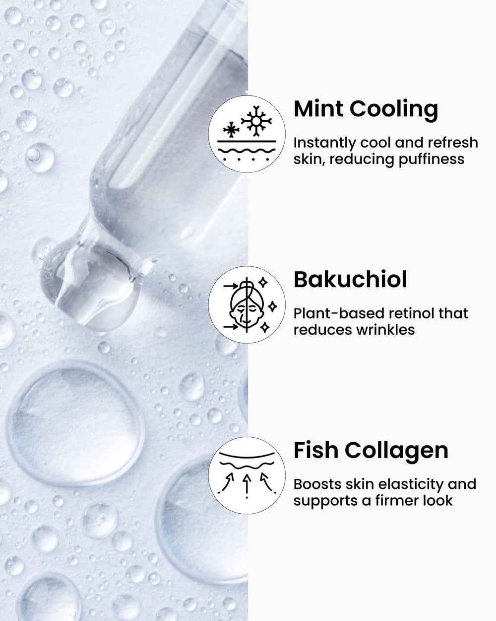VAROL Ice Roll Serum with guasha tool for facial contouring