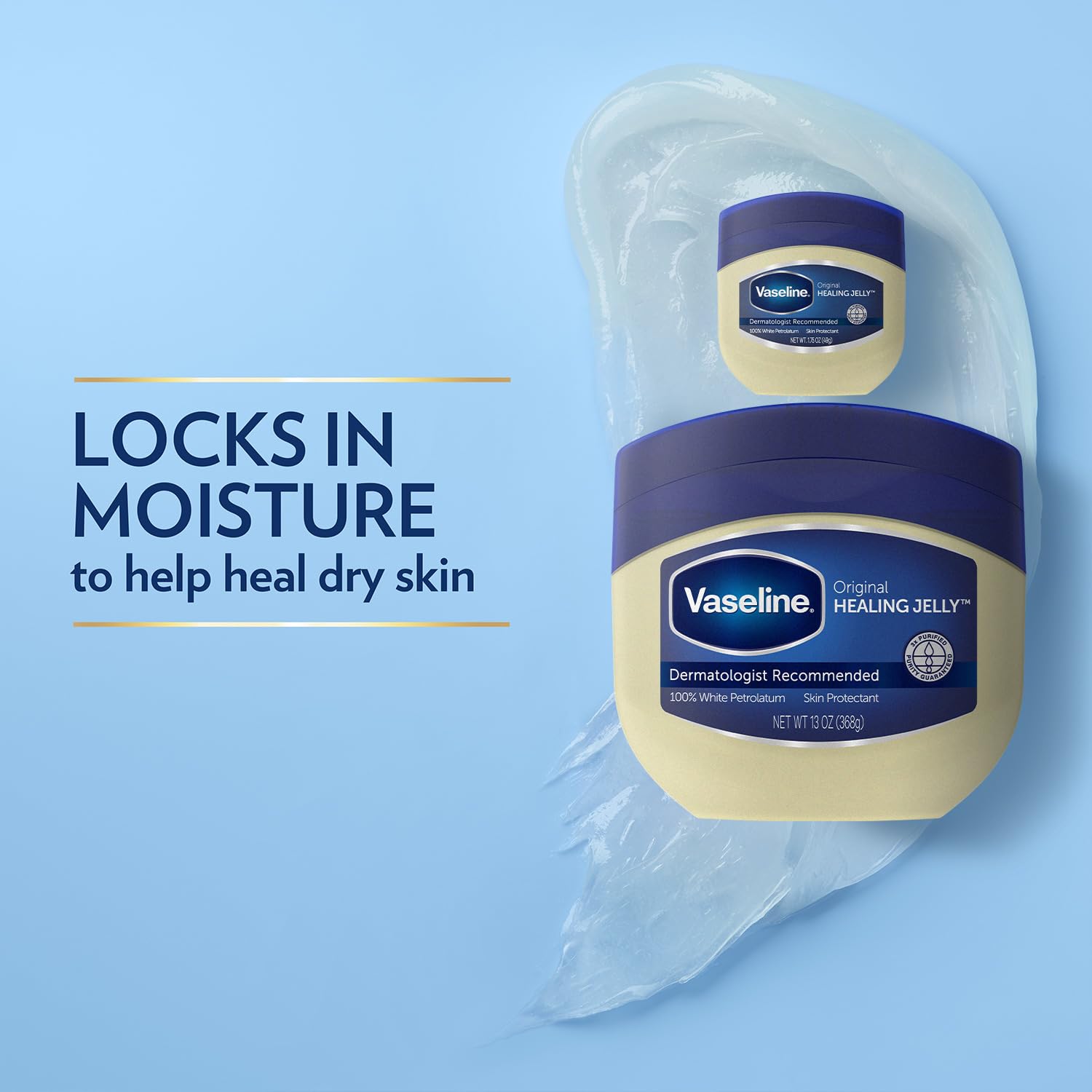 Vaseline versatile balm for baby skin and everyday comforts.