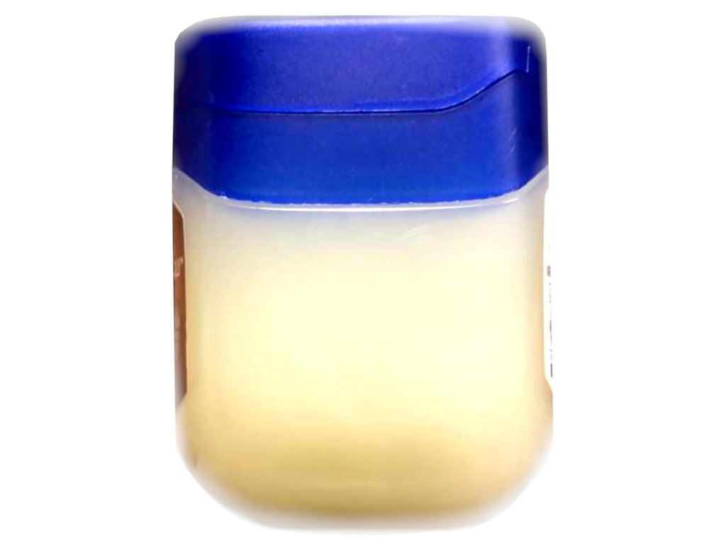 Vaseline product label highlights dermatologist-tested, non-comedogenic properties.