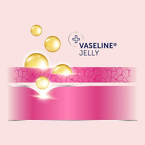 Vaseline hand cream demonstrated on hand with smoother cuticles
