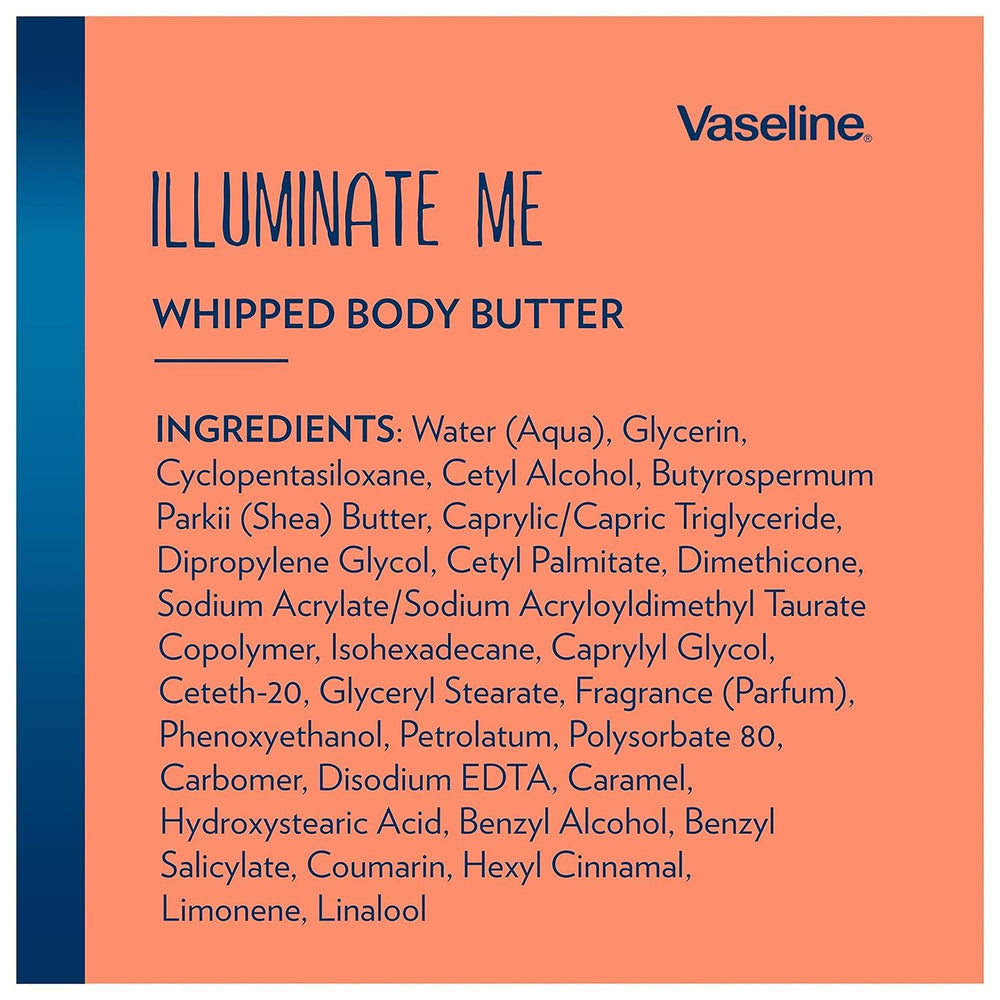 Skin glow after using Vaseline Illuminate Me body butter