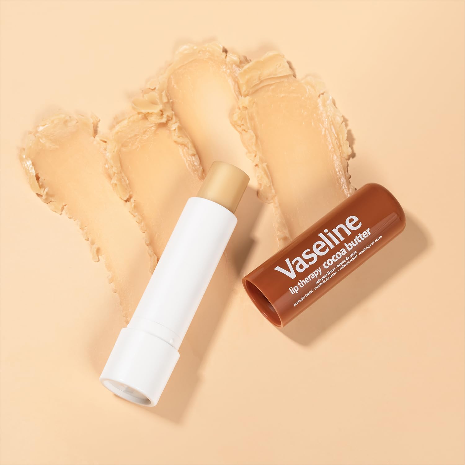 Vaseline Lip Therapy close-up shows smooth lips