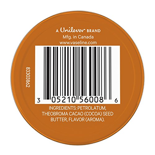 Vaseline Lip Therapy compact tin close-up showing the classic jelly formula.