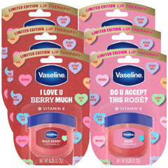 Vaseline Lip Therapy Rose Tint mini pack shows light tint for kissable lips and lasting moisture.