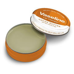 Vaseline Lip Therapy on-the-go tin displayed for everyday lip care.