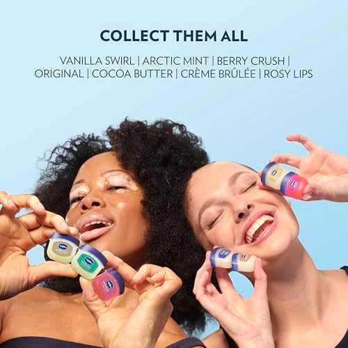 Vaseline Lip Therapy Original Mini pure petroleum jelly ingredient for lip care.
