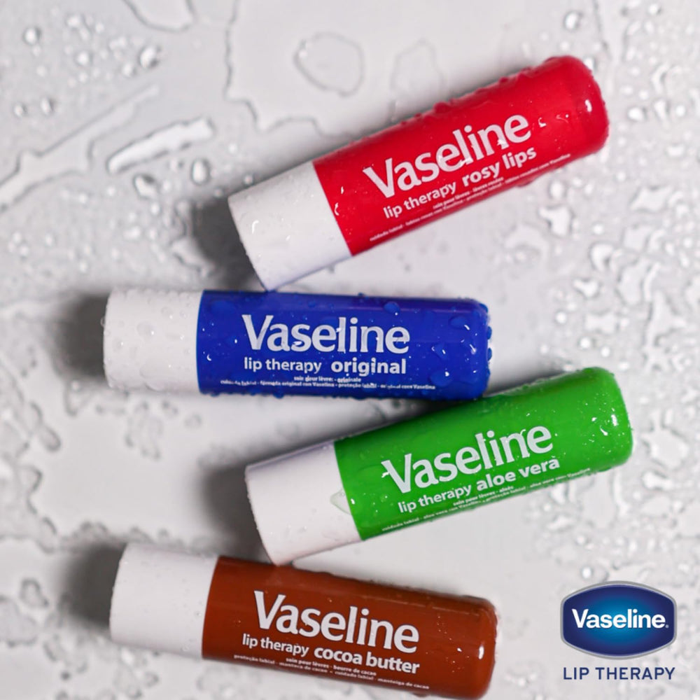 Vaseline Lip Therapy Rosy option offers a subtle tint