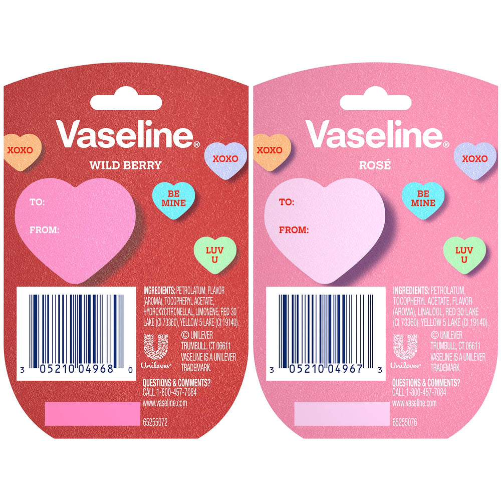 Vaseline Lip Therapy Wild Berry tinted balm mini set for hydrated lips and subtle shine