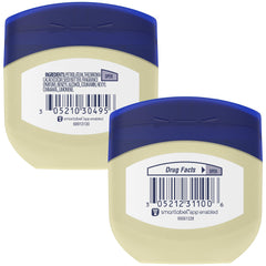 Vaseline Original jelly jar close-up showing classic moisture formula.
