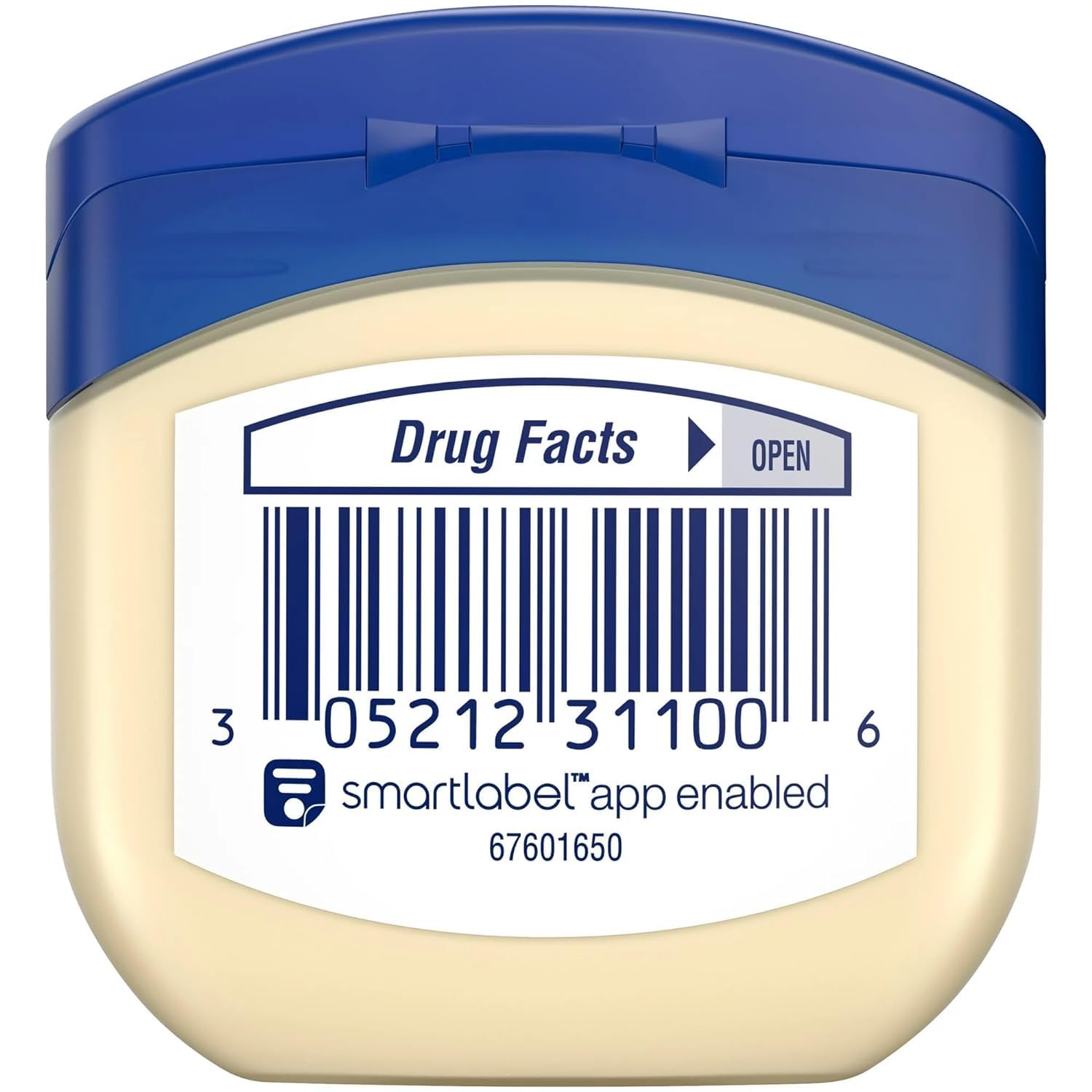 Vaseline 3-pack jars shown up-close packaging