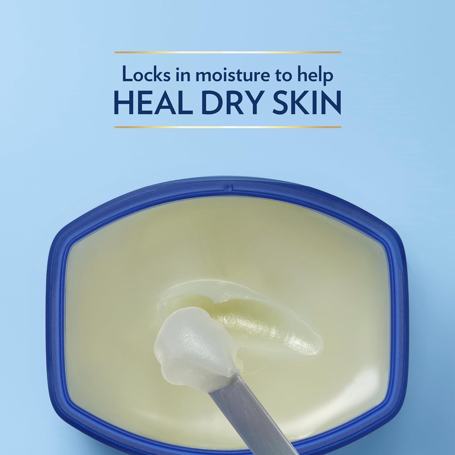 Vaseline Petroleum Jelly on feet softens rough areas