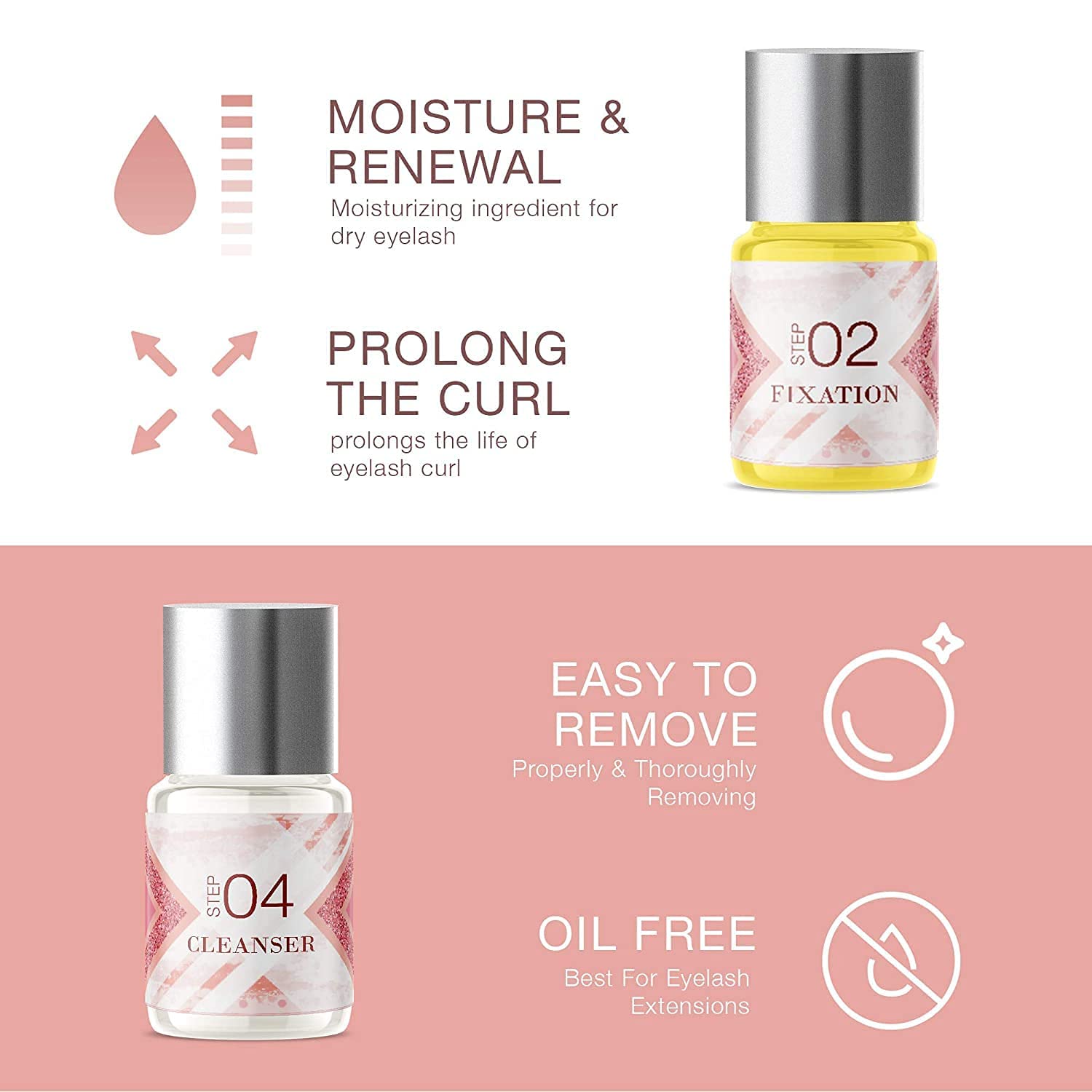 VASSOUL nutrition solution bottle to nourish lashes.